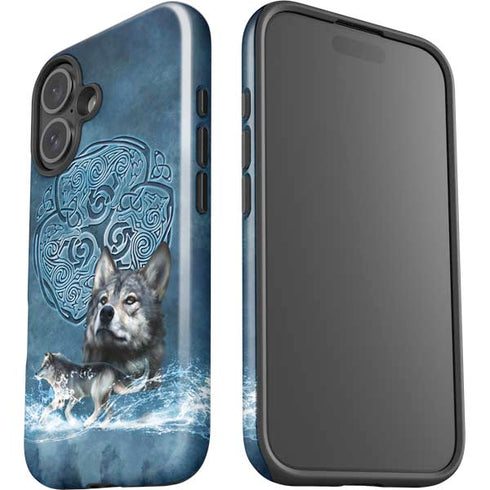 Celtic Wolf by Brigid Ashwood iPhone 16 Plus Impact Case